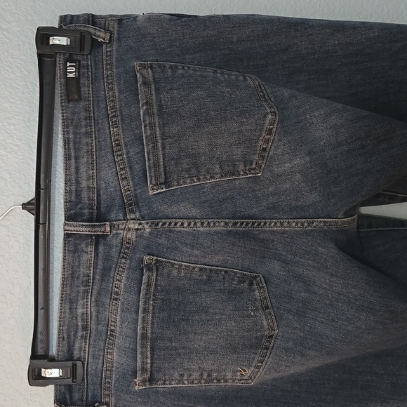 KUT FROM KLOTH Reese High Rise Ankle Straight Leg Rare Button Fly Jeans sz 16 - Picture 11 of 16